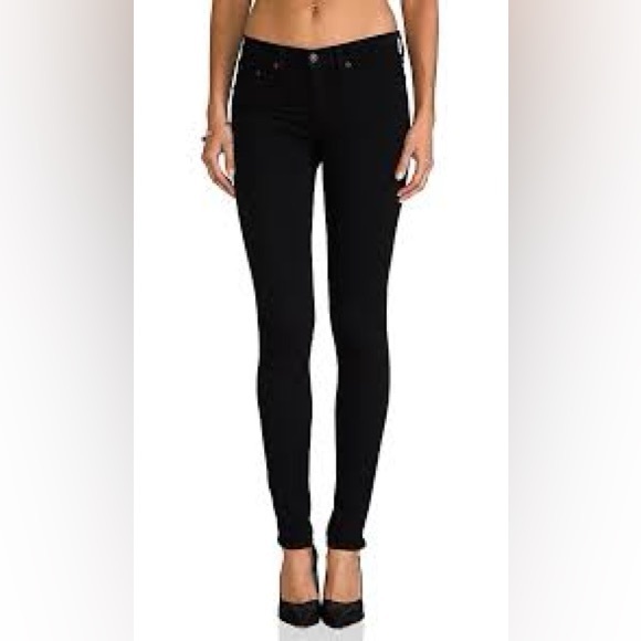 Rag & Bone Leggings in Black Plush Size 27 Jeggings Denim - Picture 5 of 13